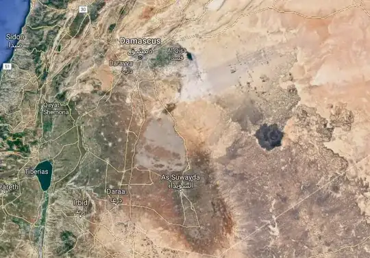 Big Black dot in Syria