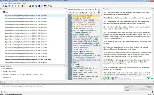 editing Douay-Rheims bible from Project Gutenberg