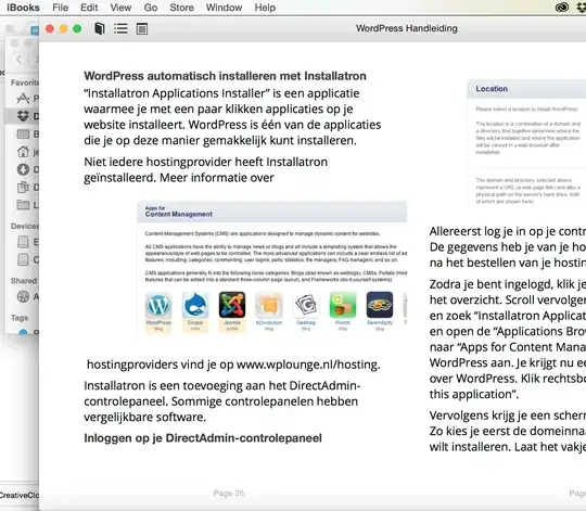 Preview of the eBook using Apple iBooks on Mac