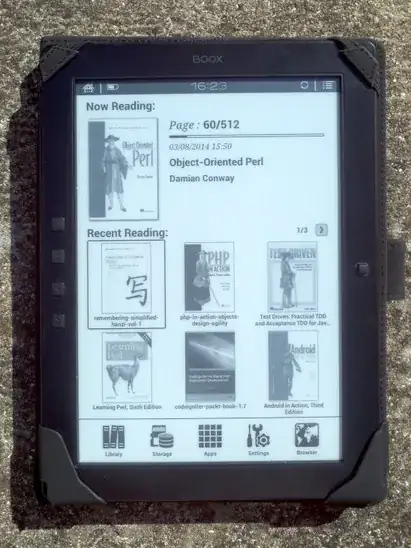 reading in direct sunlight