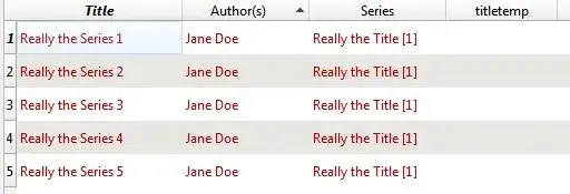 View the new temporary column