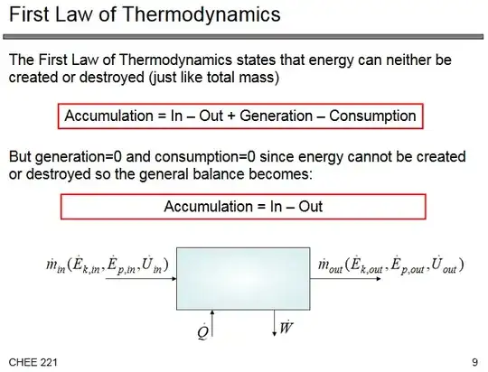 General Balance Equation First Law of Thermodynamics1