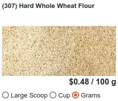 hard whole wheat flour