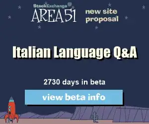 Stack Exchange Q&A site proposal: Italian Language & Usage