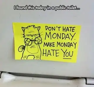 picture of a note found in a public toilet