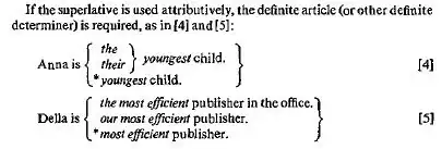 Superlative in attributive position