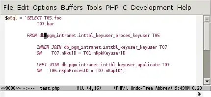 Picture of the php file with italic keywords in sql strings