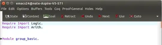 Picture of the GUI of Proof General