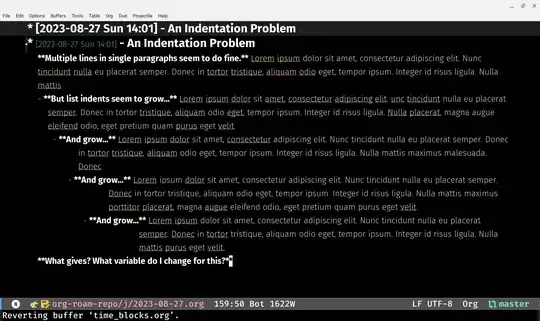 A list who's adaptive fill continues to rise