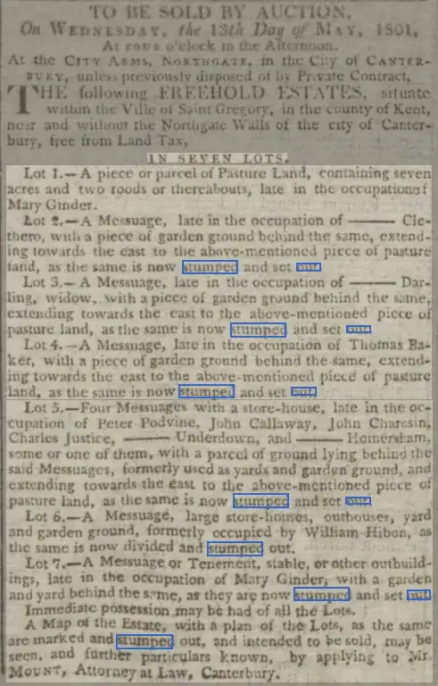 stump out land for sale
