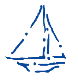 a blue and white image