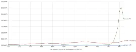 *garçon, server, waiter + waitress*