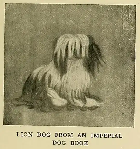 Lion dog from an Imperial dog book