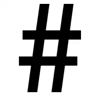 hashtag symbol