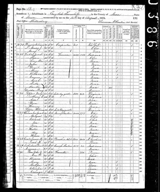 1870 U.S. census, population schedules. NARA microfilm publication M593, 1,761 rolls. Washington, D.C.: National Archives and Records Administration, n.d.Minnesota census schedules for 1870. NARA microfilm publication T132, 13 rolls. Washington, D.C.: National Archives and Records Administration, n.d.