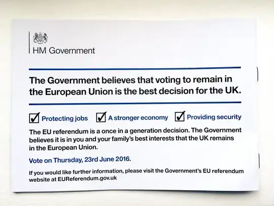The referendum is a once in a generation decision. The Government believes it is in you and your family’s best interests that the UK remains in the European Union.