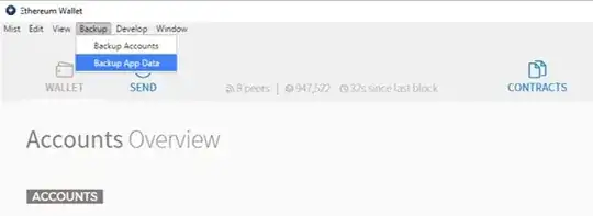 Mist Wallet Scrrenshot
