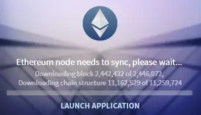 screenshot of the stuck block