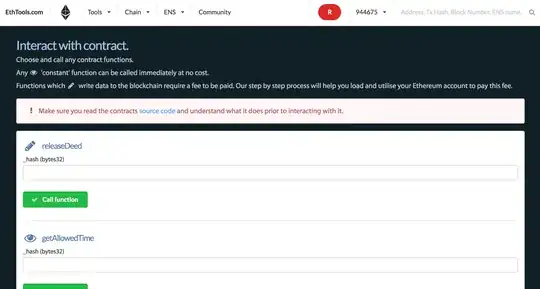 Interact with contract