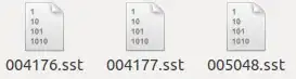 *.sst files on disk