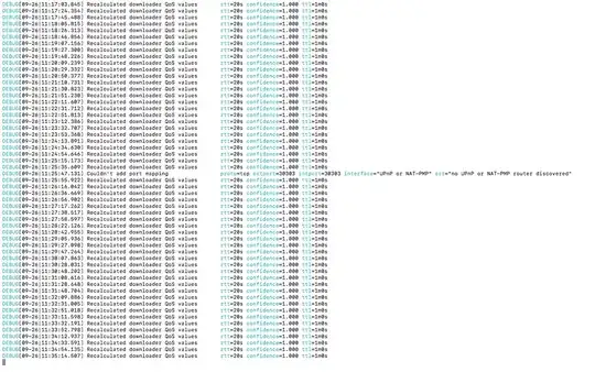 This is the debug window once I start the mining process
