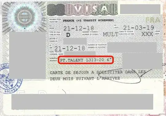 Passeport talent temporary visa