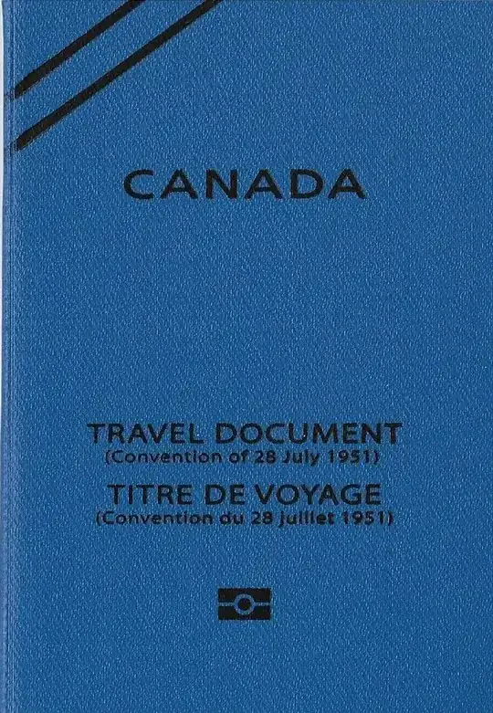 Refugee Travel Document