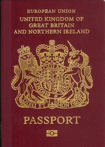 Red Passport with chip