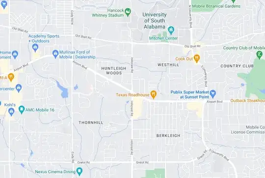 Airport and Hillcrest, Mobile