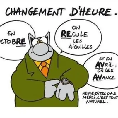 Changement d'heure par Philippe Geluck