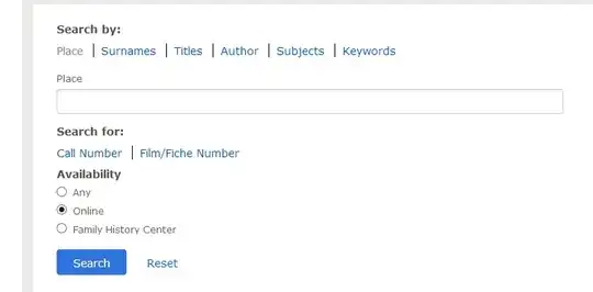 Availabily radio buttons