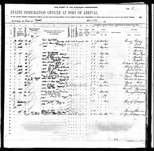 Passenger Manifest - page 2