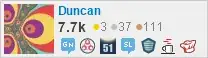 profile for Duncan on Stack Exchange, a network of free, community-driven Q&A sites