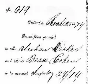 Abraham Decker and Bessie Cohen
