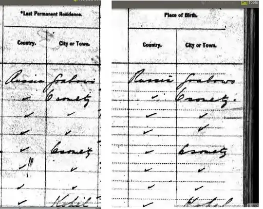 Details from 1912 Campania passenger list