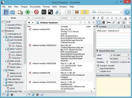topic notebook for land and property research