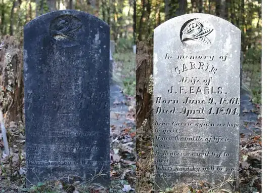 Before and After Off-Camera Flash (note damage at bottom from "rubbing") 