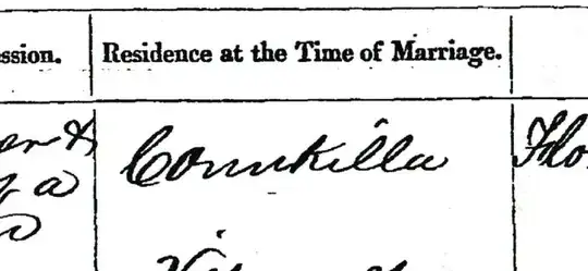 Florence McCarthy Marriage Certificate