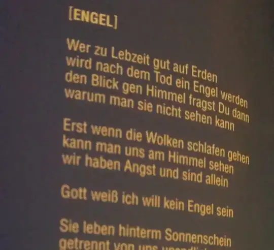 Lyrics Rammstein-Engel, Sehnsucht 1997
