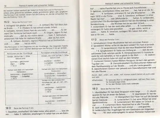 trennbare und untrennbare Verben