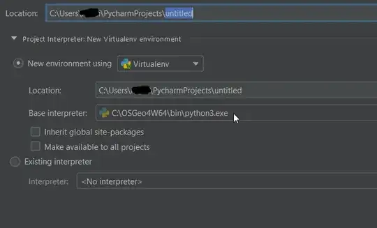 interpreter location pycharm