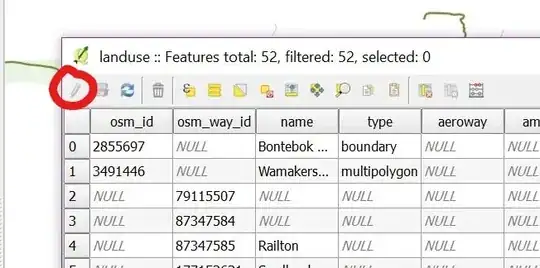 Image below is what I see when I open the attribute table