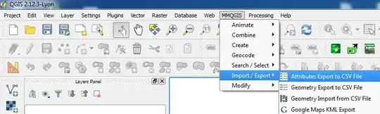 MMQGIS Attributes Export to CSV File