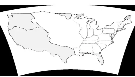 Screenshot of georeferenced image