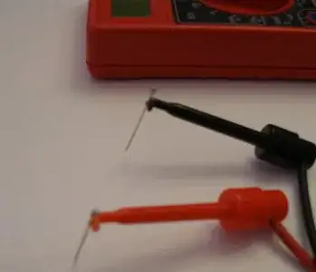 Picture of probes (mini-grabbers grabbing sewing pins)