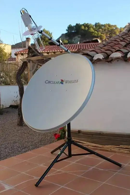a 1.3GHz dish antenna