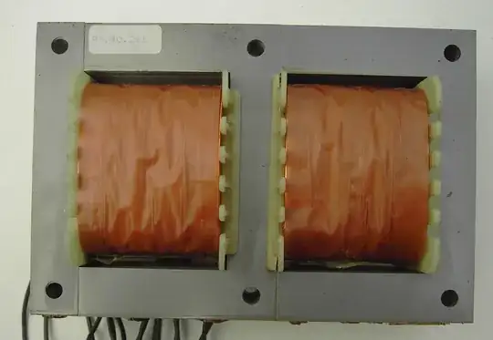 Shows outer shell & 2 windings