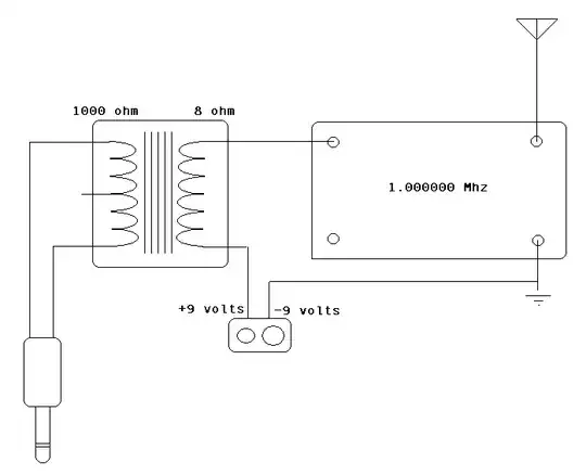 AM transmitter schematic