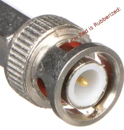 Male BNC with Rubberized Seal