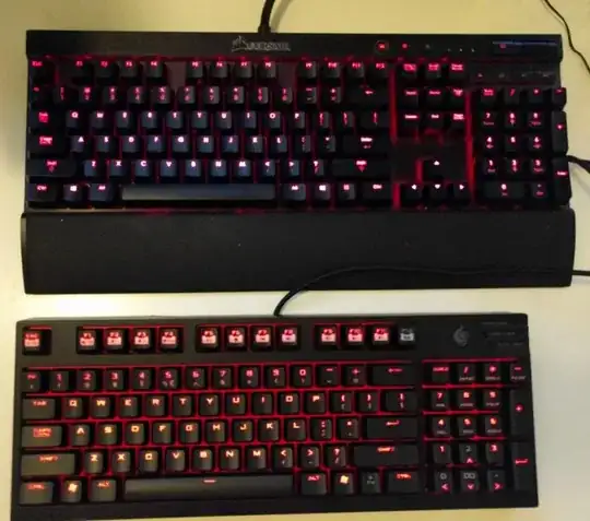 comparison between CM Storm Quickfire TK and Corsair K70